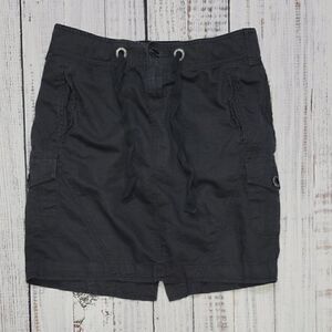 Converse One Star Women's Size 6 Linen & Cotton Cargo Skater Midi Skirt